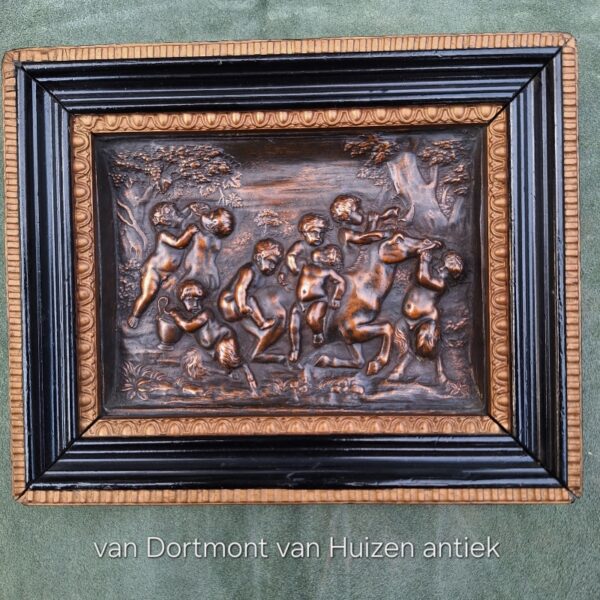 Paar reliëfjes van koper,19e eeuw. SCU00077 - Afbeelding 3